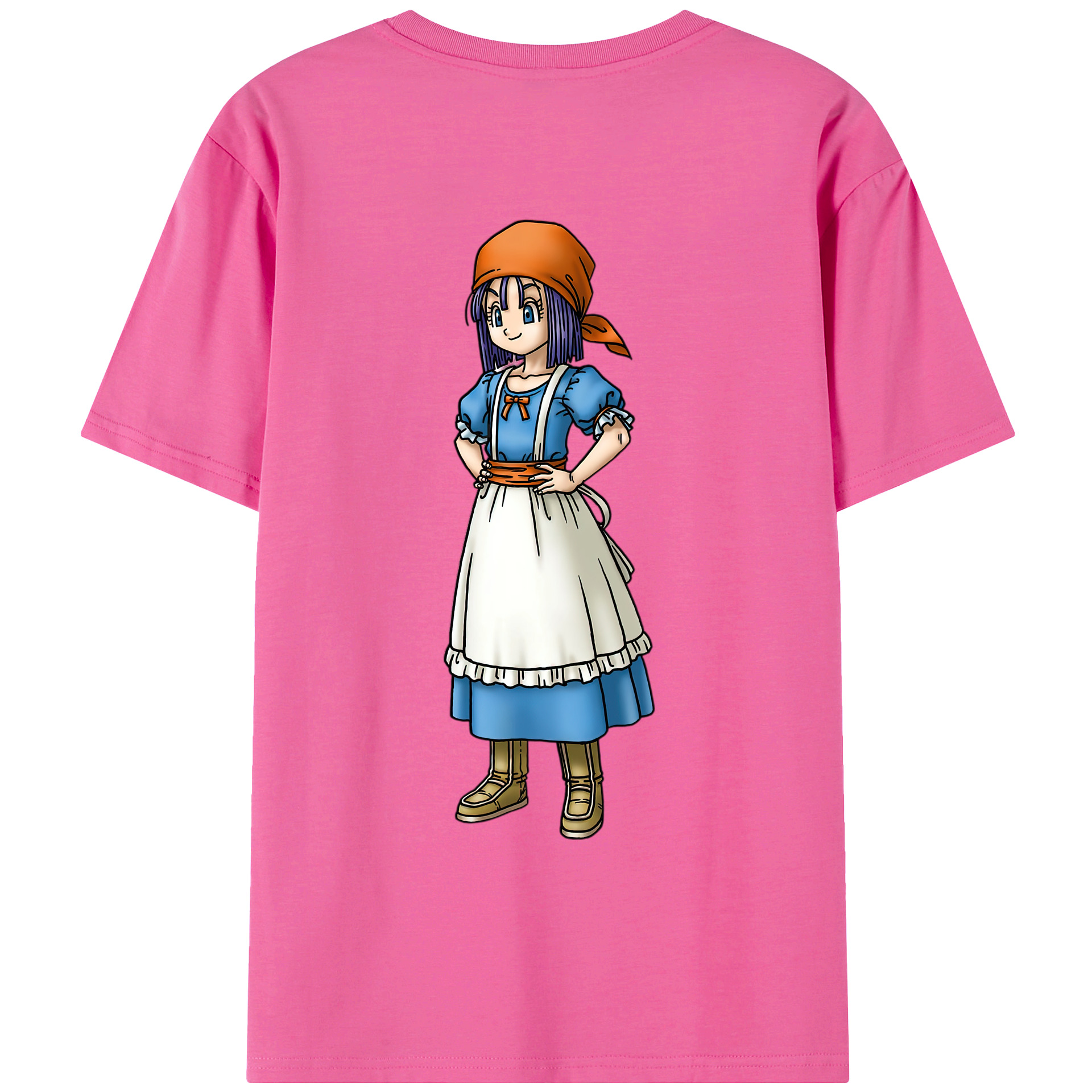 （画像用） ドラゴンクエスト Doragon Kuesuto Dragon Quest レディース半袖Tシャツ(バックプリント)